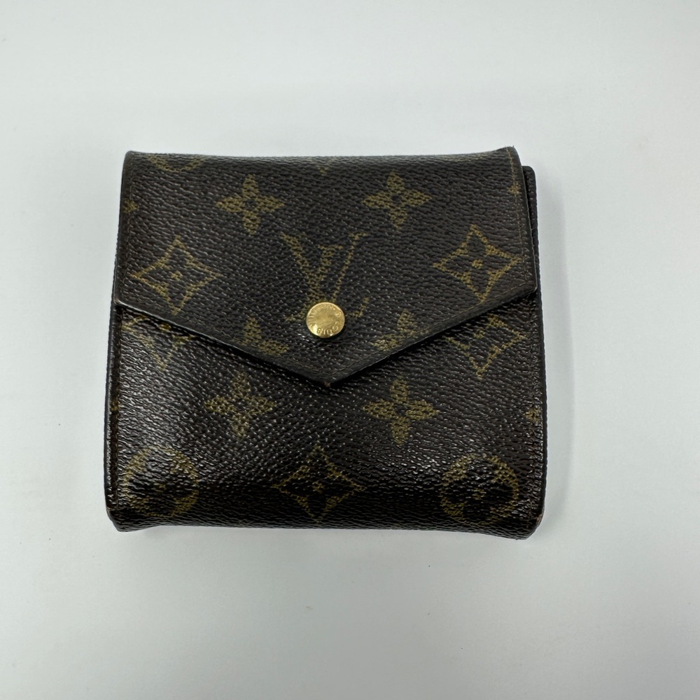 Louis Vuitton Black and Brown Monogram Wallet